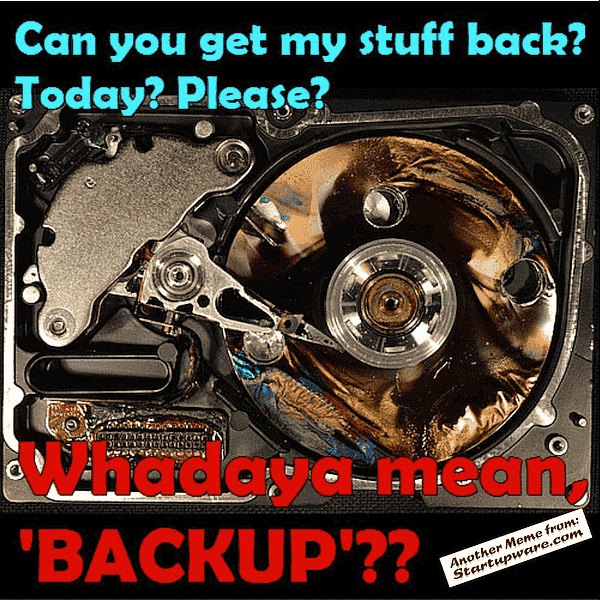 Backup My Burnt Hard Drive