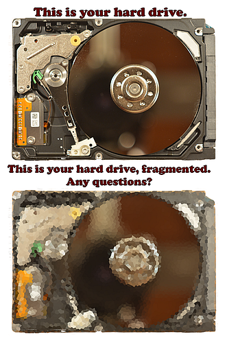 hard drive fragmentation