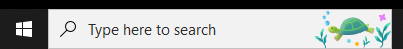 Windows 10 turtle searchbar